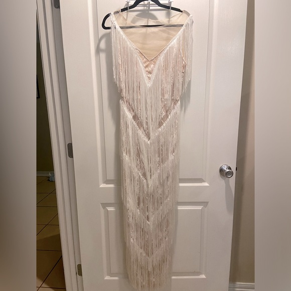 Fringe Wedding Dress - Picture 1 of 4